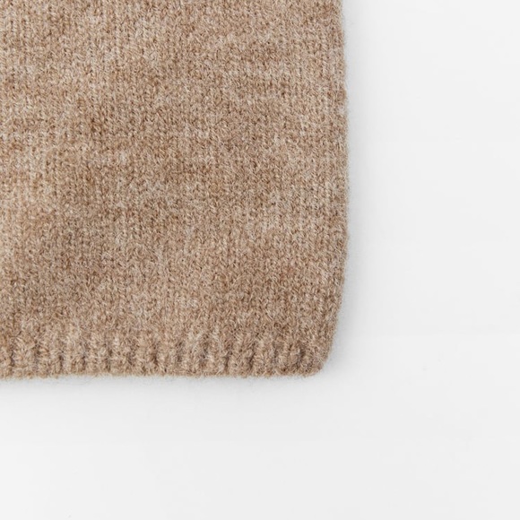 NWT. Zara Beige Wool Blend Fine Knit Beanie. Ref. 3739/215. - Picture 4 of 11